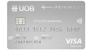 บัตรเครดิตยูโอบี พรีวิไมลส์ เวลท์ แบงก์กิ้ง (UOB Privimiles Wealth Banking Credit Card)