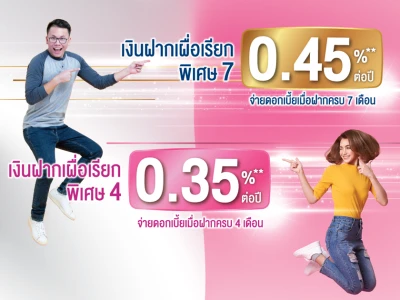 โปรโมชั่นเงินฝากเผื่อเรียกพิเศษ 4 เดือน และ 7 เดือน จาก ธ.ออมสิน ให้ดอกเบี้ยสูง ถอนเท่าไหร่ก็ได้