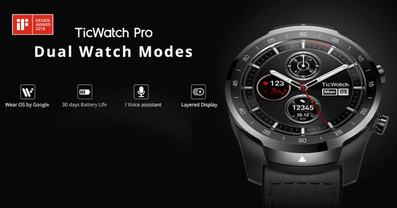 Mobvoi เปิดตัว TicWatch Pro สมาร์ทวอชพรีเมียม ระบบ Wear OS โดย Google ราคาเพียง 9,990 บาท