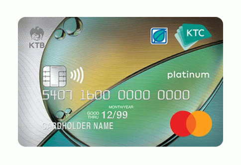 บัตรเครดิต KTC - BANGCHAK PLATINUM MASTERCARD-บัตรกรุงไทย (KTC)