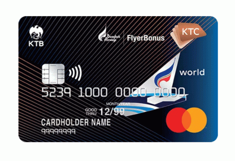 บัตรเครดิต KTC - BANGKOK AIRWAYS WORLD REWARDS MASTERCARD-บัตรกรุงไทย (KTC)