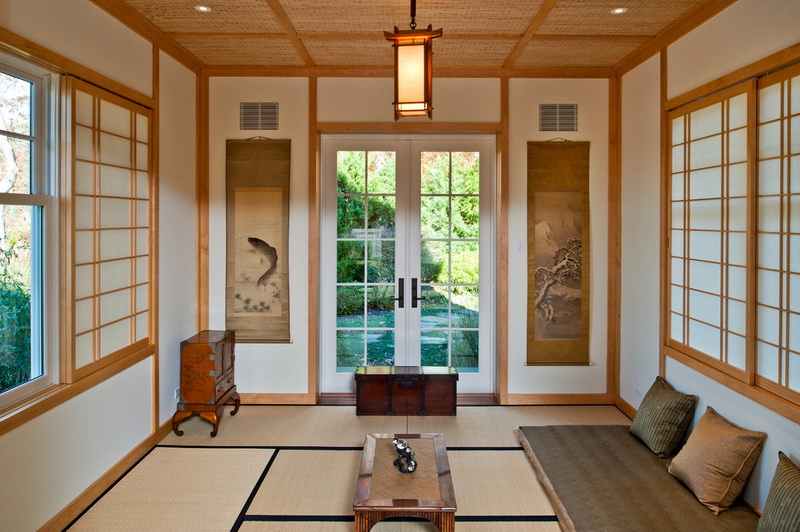 living room in japanese rojin