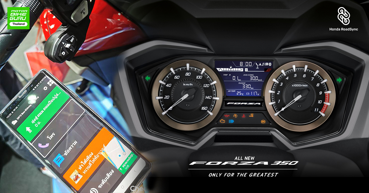 All New Honda Forza 350 Roadsync Edition บิ๊กสกู๊ตเตอร์หรู เติมฟังก์ชัน ...