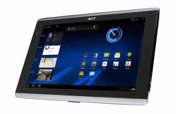 Acer a500 как установить обои