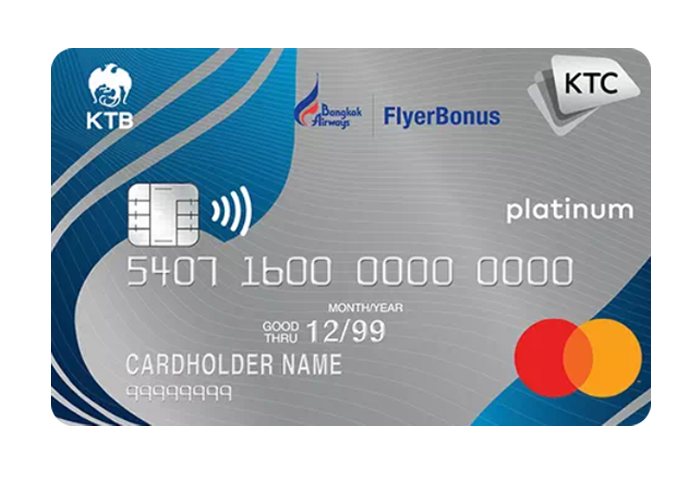 บัตรเครดิต Ktc - Bangkok Airways Platinum Mastercard-บัตรกรุงไทย (Ktc) |  เช็คราคา.คอม