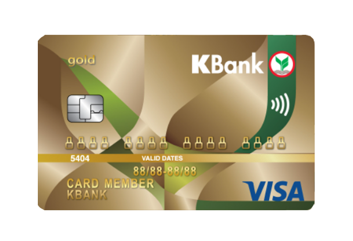 บัตรเครดิตวีซ่า/ มาสเตอร์การ์ด ทอง กสิกรไทย-ธนาคารกสิกรไทย (Kbank) |  เช็คราคา.คอม